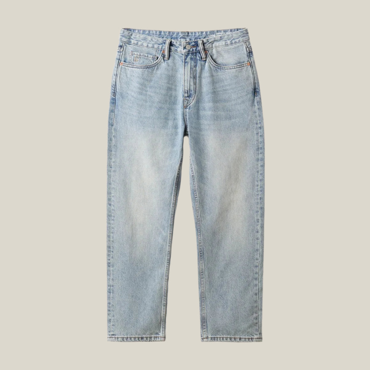 100% Cotton Oakern Classic Straight-Leg Denim Jeans Pants